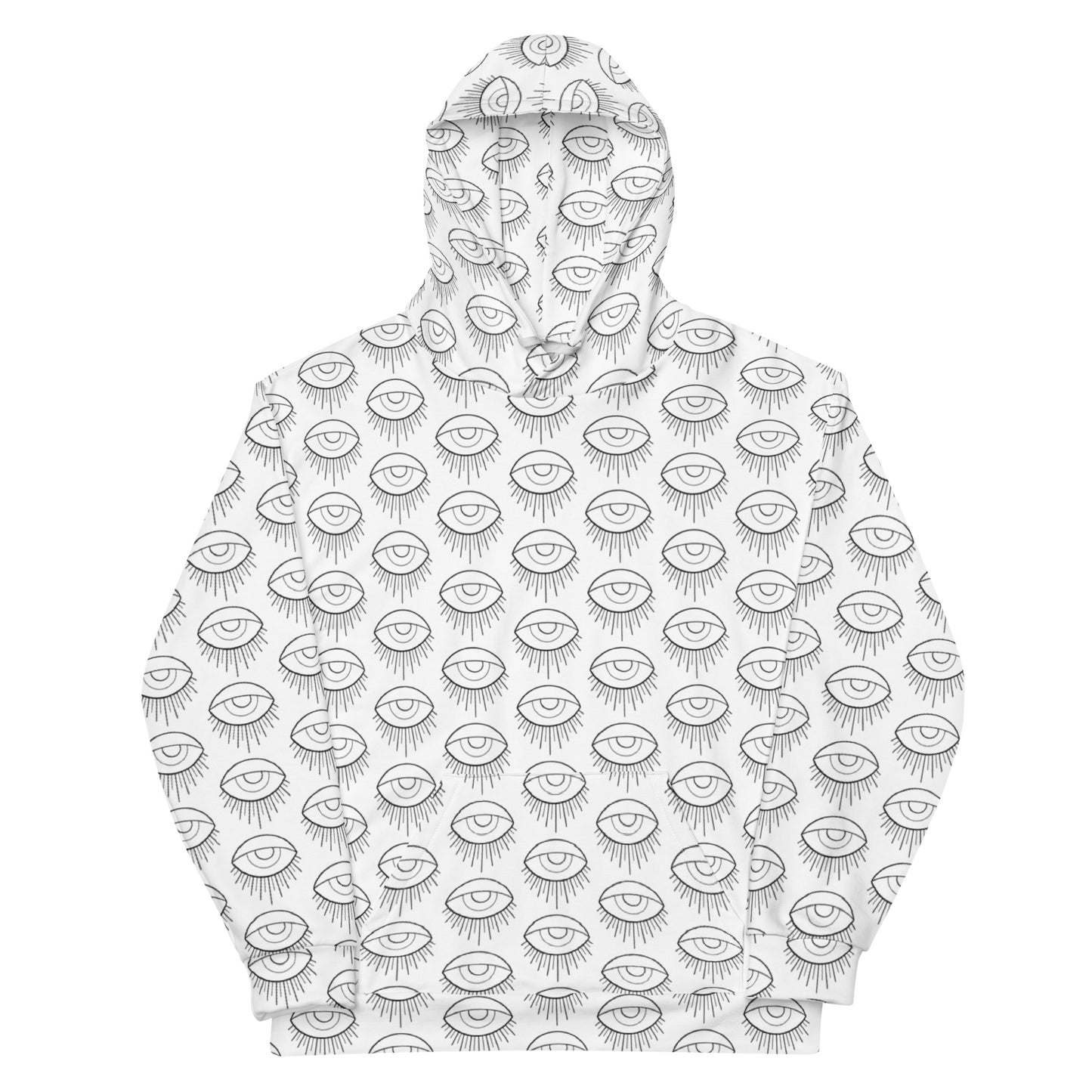 Unisex Hoodie black eye tattoo print