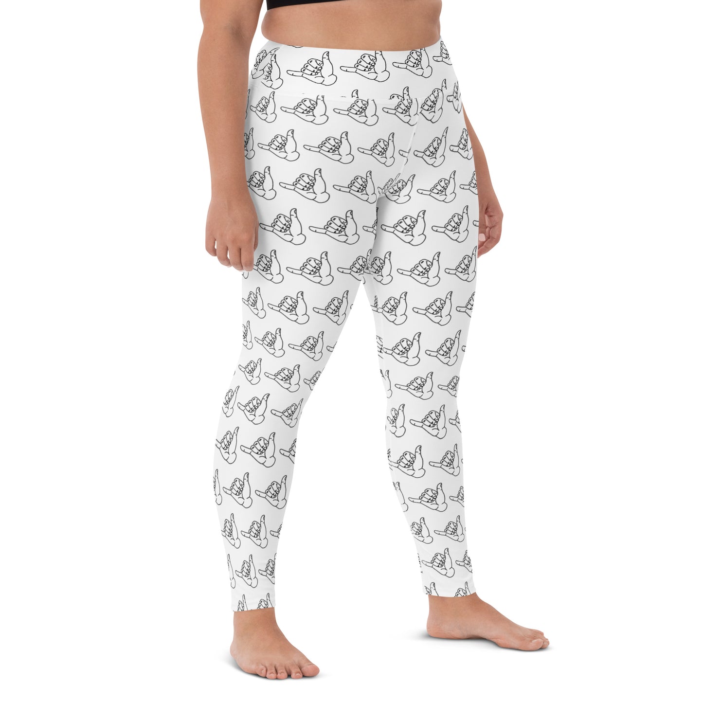 Yoga Leggings black hang loss tattoo print