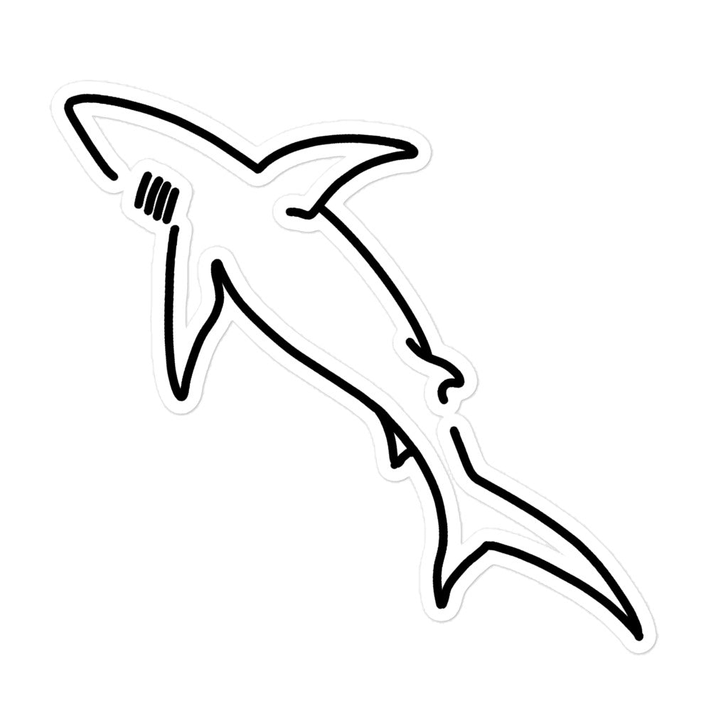 hammerhead shark outline tattoo